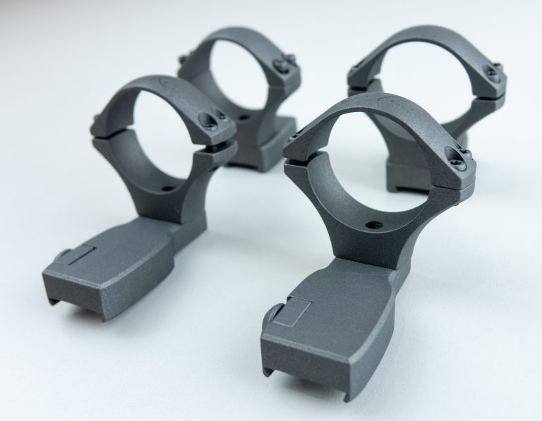 Scope Rings (H-237 Tungsten) with Custom Lettering (H-146 Graphite Black)